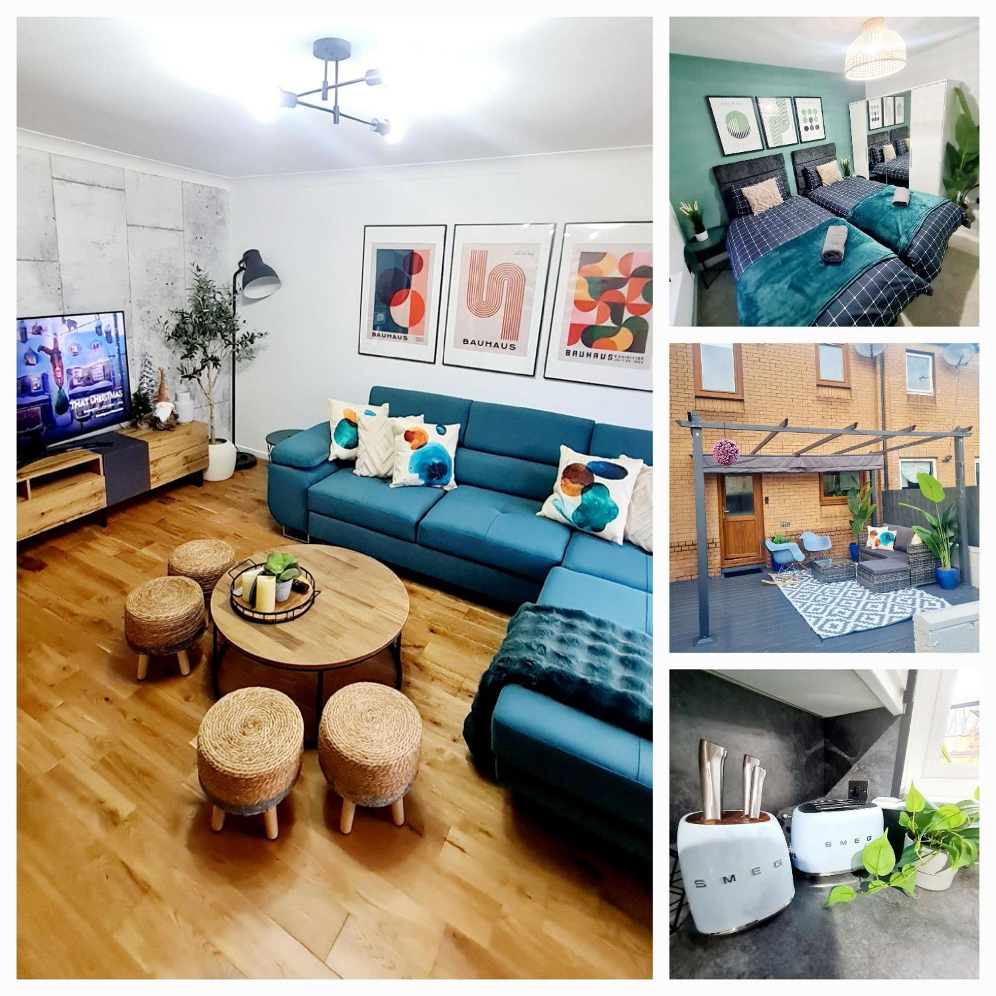 Bright 3Br Walking Distance To Town - Free Parking Apartment Глазгоу Екстериор снимка